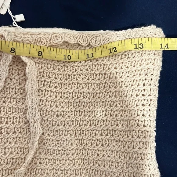 Zara  Cream Crochet Shorts Size S - Picture 8 of 12